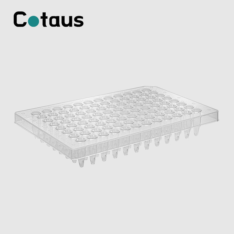 96 süvendiga 0,2 ml läbipaistev poolseelikuga PCR-plaat